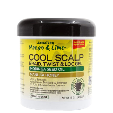 JAMAICAN MANGO & LIME Cool Scalp Braid, Twist & Loc Gel -mentholated (16oz), Sareya Beauty SUpply Store
